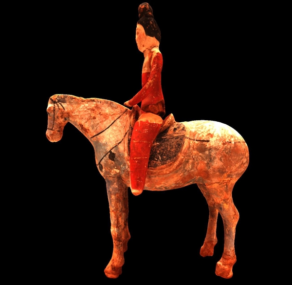 말을 탄 여인 폴리곤 모델 취득